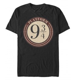Men's Classic Platform Short Sleeve Crew T-shirt Black $19.24 T-Shirts