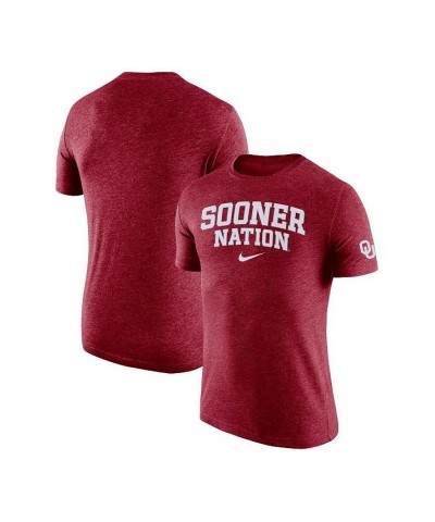 Men's Crimson Oklahoma Sooners 2-Hit Tri-Blend Performance T-shirt $22.05 T-Shirts