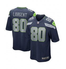 Men's Steve Largent College Navy Seattle Seahawks Game Retired Player Jersey $39.59 Jersey