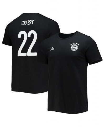 Men's Serge Gnabry Black Bayern Munich Amplifier Name and Number T-shirt $17.50 T-Shirts
