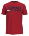 Tommy Hilfiger Men's Lock Up Logo Graphic T-Shirt Red $22.54 T-Shirts