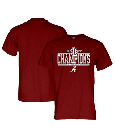 Men's Crimson Alabama Crimson Tide 2022 Women's Soccer SEC Regular Season Champions T-shirt $19.20 T-Shirts