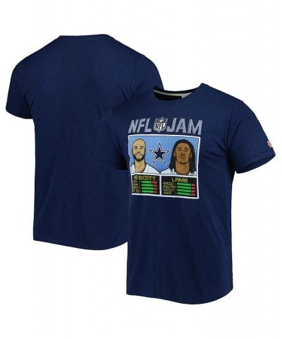 Men's CeeDee Lamb & Dak Prescott Heathered Navy Dallas Cowboys NFL Jam Tri-Blend T-shirt $22.03 T-Shirts