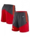 Men's Anthracite, Red Kansas City Chiefs Sideline Primary Lockup Performance Shorts $34.30 Shorts