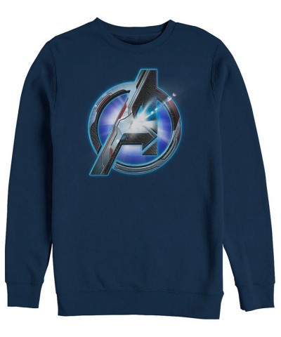 Marvel Men's Avengers Endgame Light Flare Chest Logo, Crewneck Fleece Blue $23.10 Sweatshirt